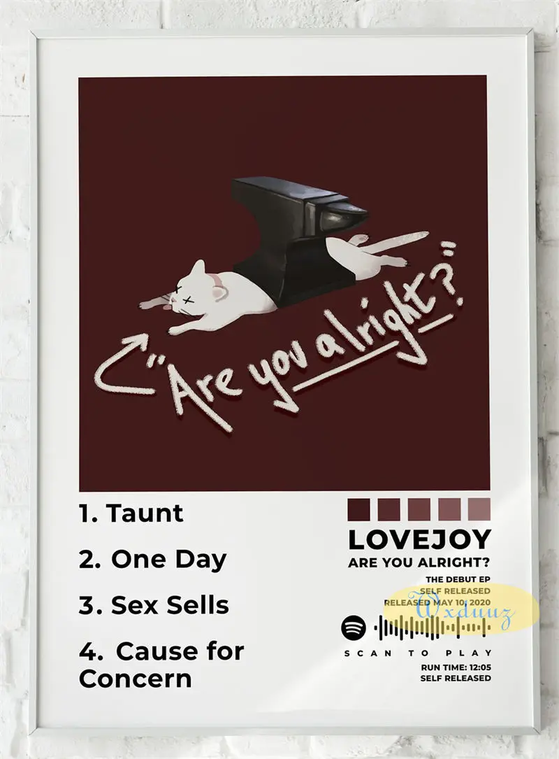 2023 Latest Popular Music Album Posters Wake up It s Over Cover Singer Lovejoy Pictures Room 2 - Lovejoy Shop