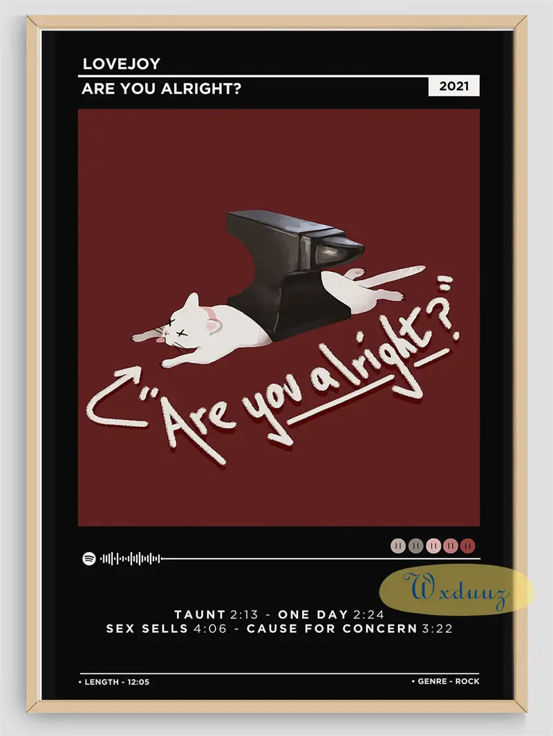 2023 Latest Popular Music Album Posters Wake up It s Over Cover Singer Lovejoy Pictures Room 3 - Lovejoy Shop