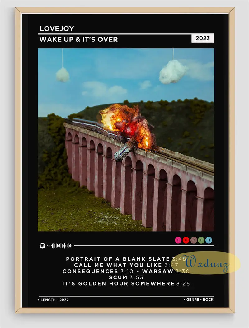 2023 Latest Popular Music Album Posters Wake up It s Over Cover Singer Lovejoy Pictures Room - Lovejoy Shop